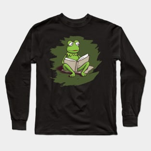 Kermit The Frog relaxing... Long Sleeve T-Shirt